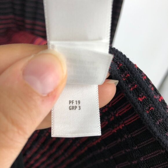 St. John Collection Black & Engineered Ombré Rib Short Sleeve Shift Dress size 6 - Picture 7 of 16